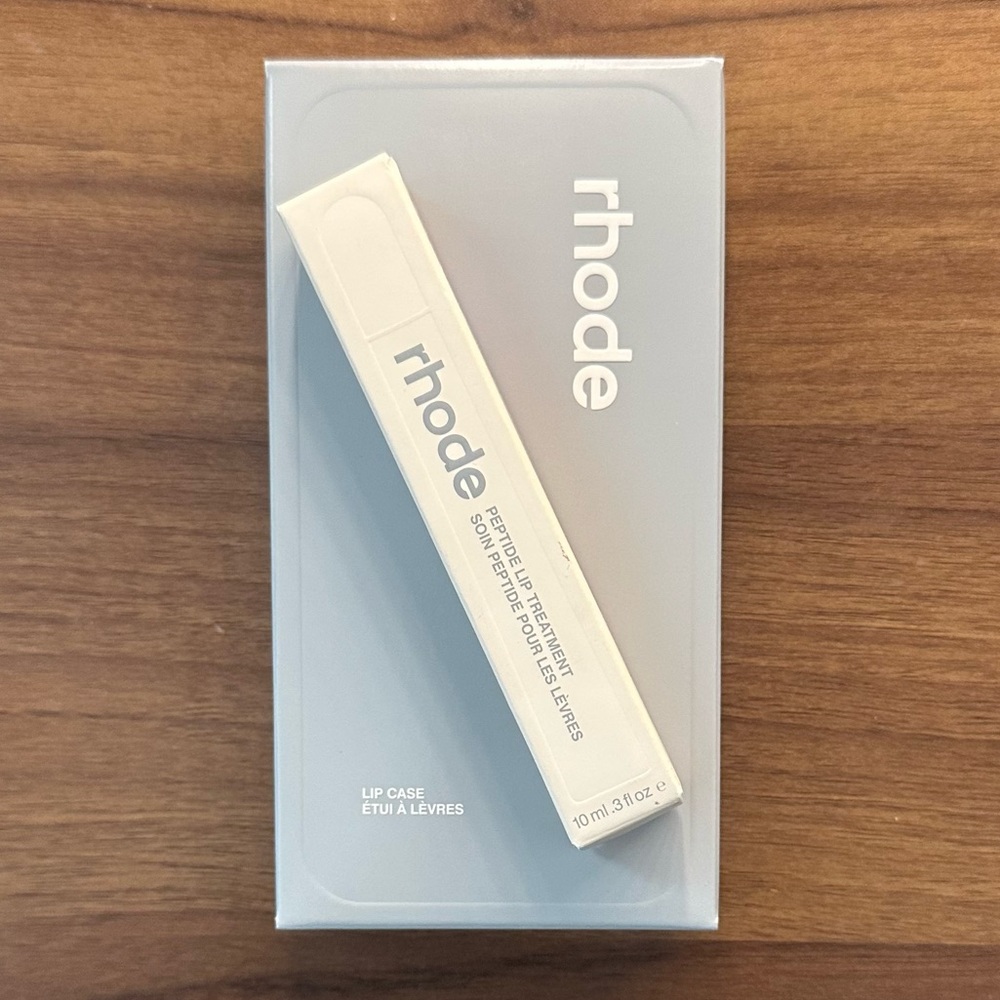 Rhode lip phone case IPhone 14 Pro with salted caramel lip treatment